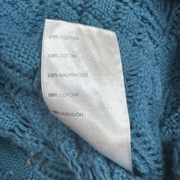 Free People Beach Med Get Away Fauxchet Cardi & Pant 2 Piece Set Peacock Plume - Picture 8 of 10